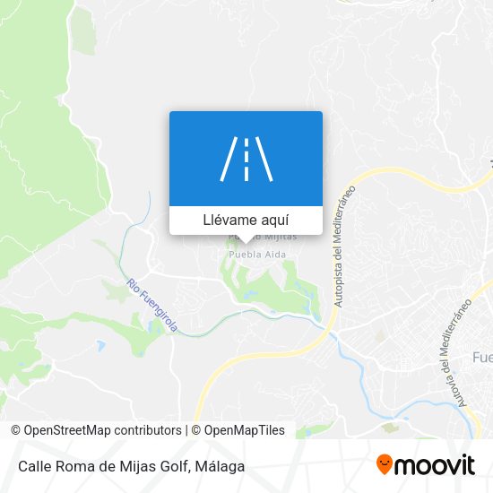 Mapa Calle Roma de Mijas Golf