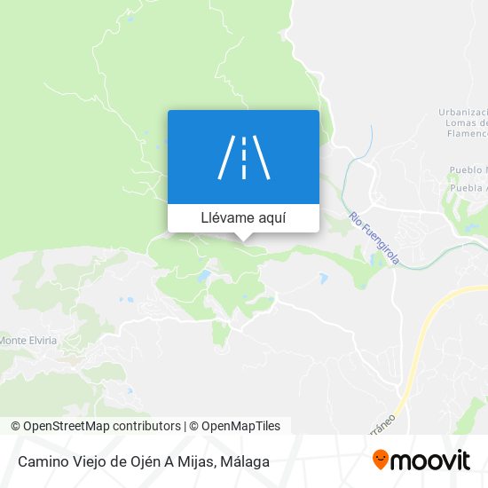 Mapa Camino Viejo de Ojén A Mijas