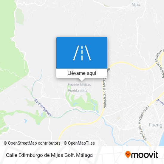 Mapa Calle Edimburgo de Mijas Golf
