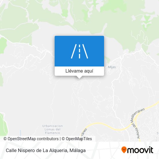 Mapa Calle Nispero de La Alqueria