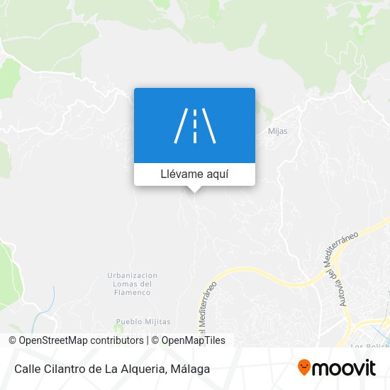 Mapa Calle Cilantro de La Alqueria