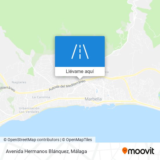 Mapa Avenida Hermanos Blánquez