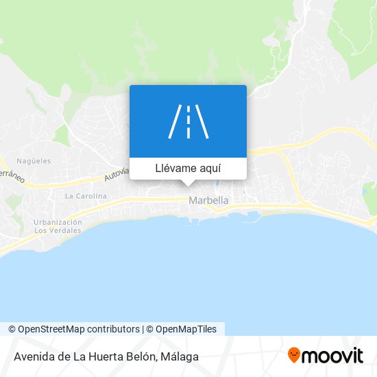 Mapa Avenida de La Huerta Belón