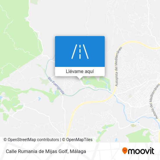 Mapa Calle Rumania de Mijas Golf