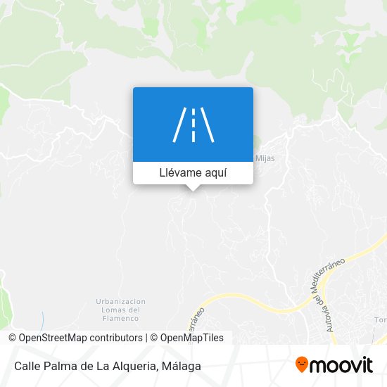 Mapa Calle Palma de La Alqueria