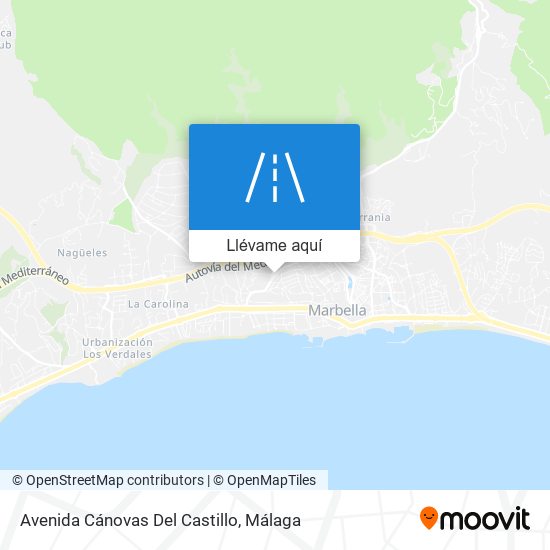 Mapa Avenida Cánovas Del Castillo