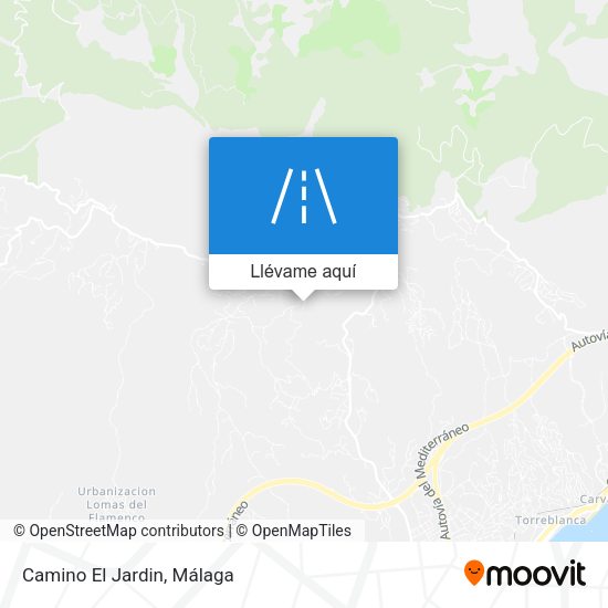 Mapa Camino El Jardin