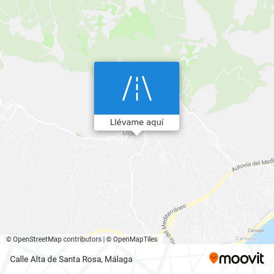 Mapa Calle Alta de Santa Rosa
