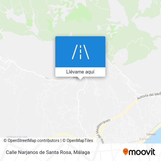 Mapa Calle Narjanos de Santa Rosa