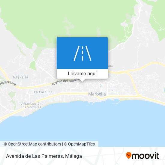 Mapa Avenida de Las Palmeras