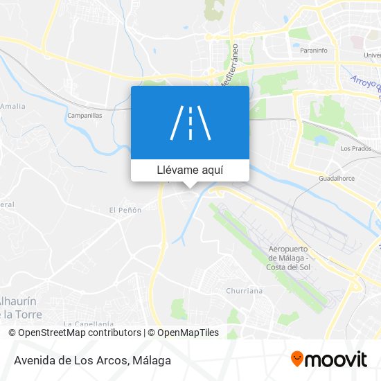 Mapa Avenida de Los Arcos