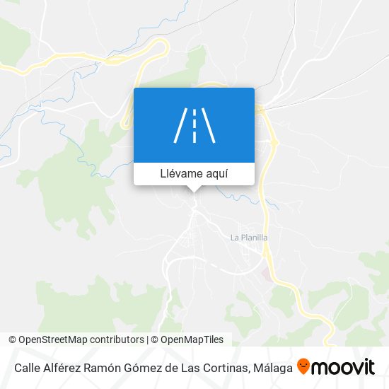 Mapa Calle Alférez Ramón Gómez de Las Cortinas