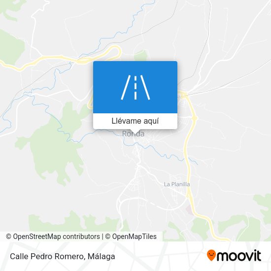Mapa Calle Pedro Romero