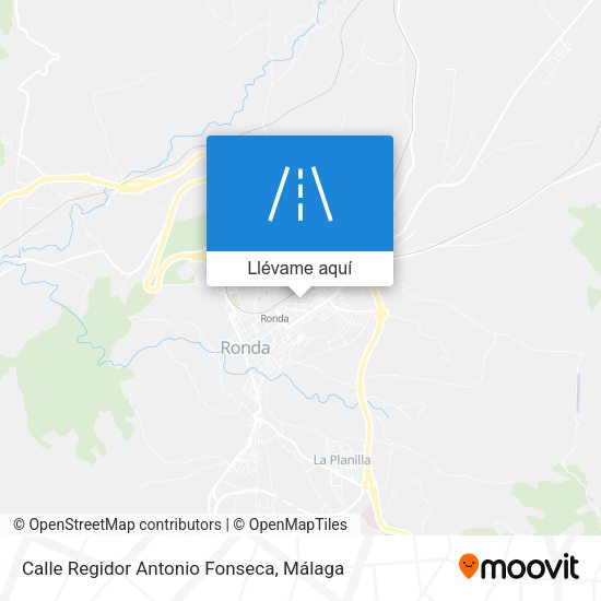 Mapa Calle Regidor Antonio Fonseca