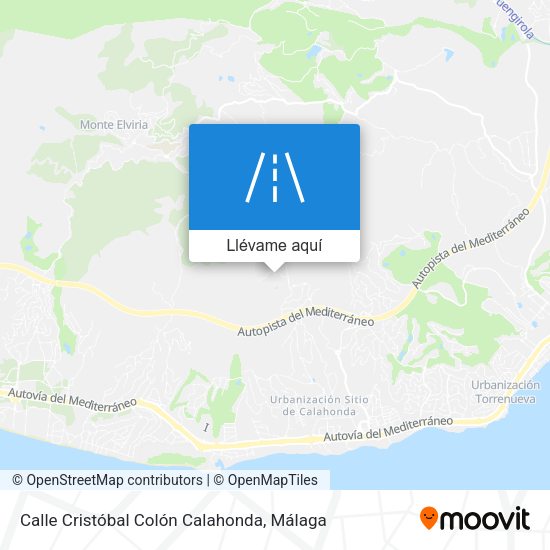 Mapa Calle Cristóbal Colón Calahonda