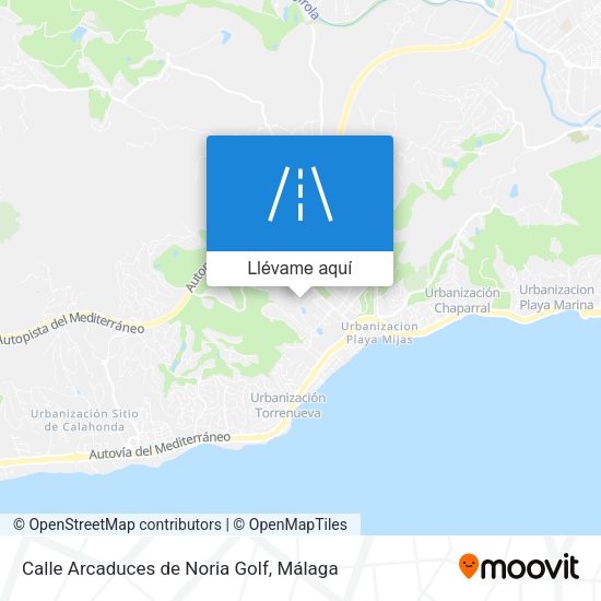 Mapa Calle Arcaduces de Noria Golf