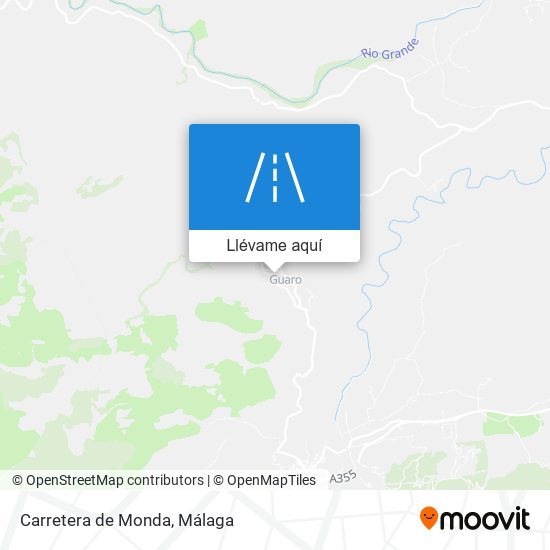 Mapa Carretera de Monda