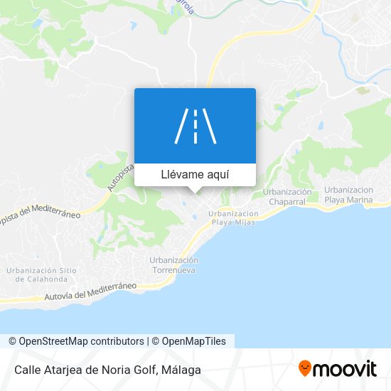 Mapa Calle Atarjea de Noria Golf