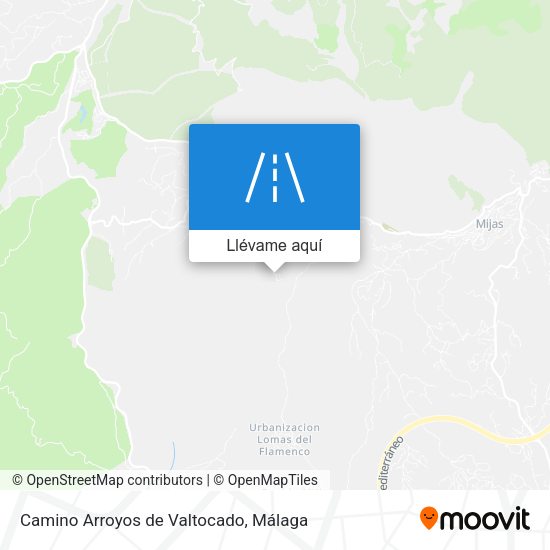 Mapa Camino Arroyos de Valtocado