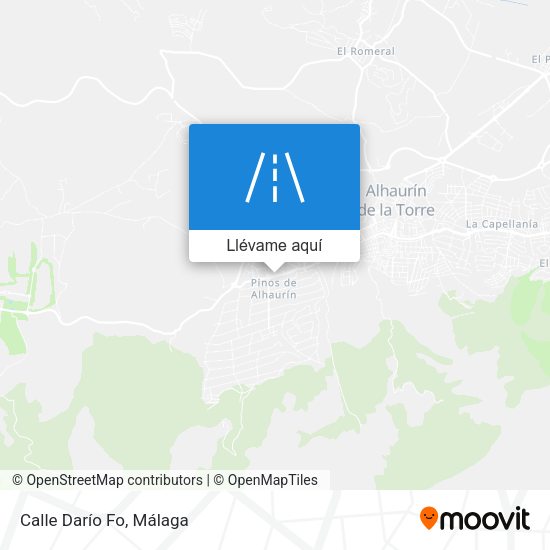 Mapa Calle Darío Fo