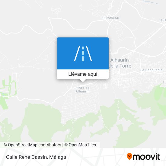 Mapa Calle René Cassín