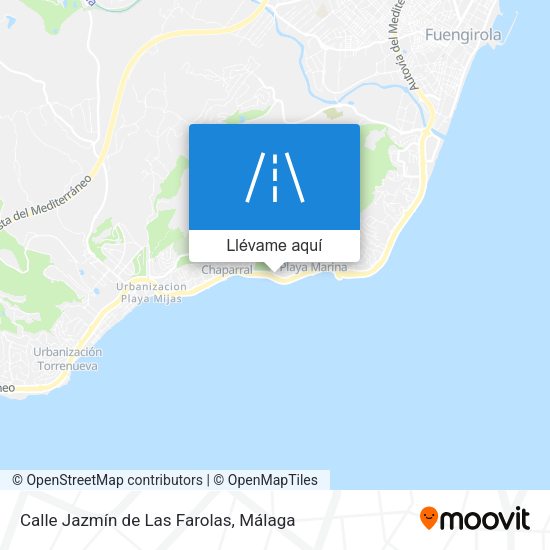 Mapa Calle Jazmín de Las Farolas