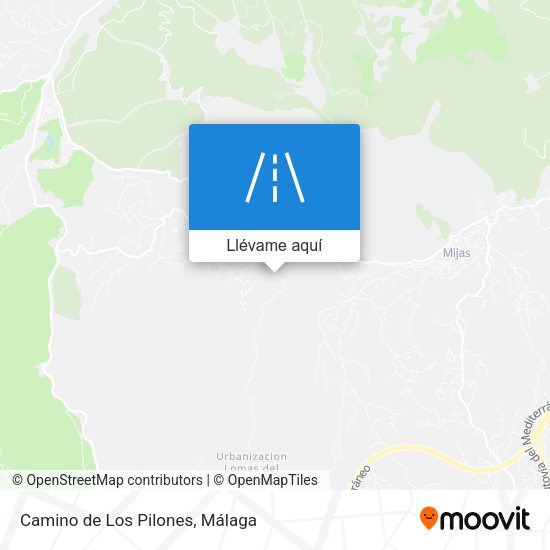 Mapa Camino de Los Pilones