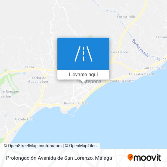 Mapa Prolongación Avenida de San Lorenzo