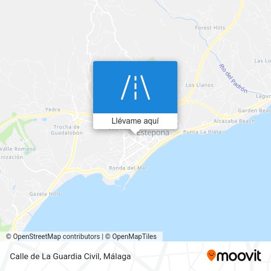 Mapa Calle de La Guardia Civil