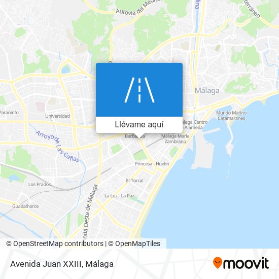 Mapa Avenida Juan XXIII