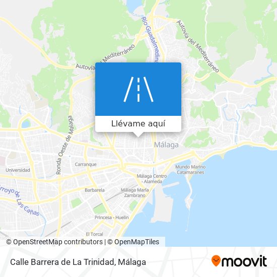 Mapa Calle Barrera de La Trinidad