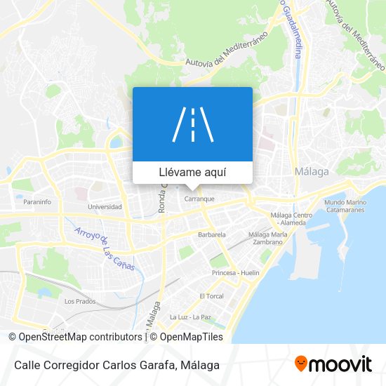 Mapa Calle Corregidor Carlos Garafa