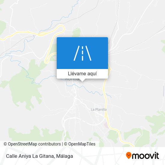 Mapa Calle Aniya La Gitana