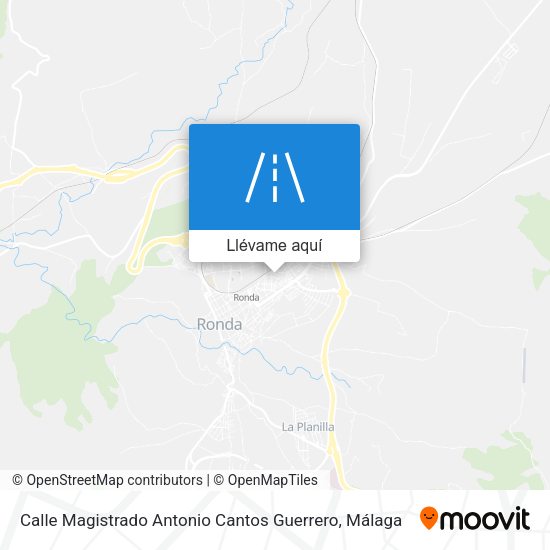 Mapa Calle Magistrado Antonio Cantos Guerrero