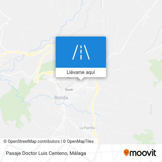 Mapa Pasaje Doctor Luis Centeno