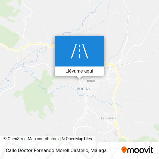 Mapa Calle Doctor Fernando Morell Castello