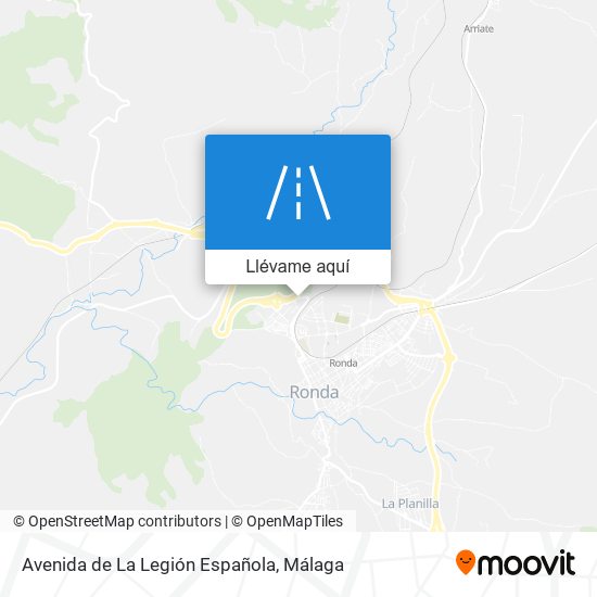 Mapa Avenida de La Legión Española