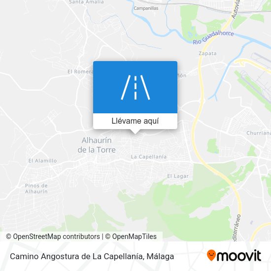 Mapa Camino Angostura de La Capellanía