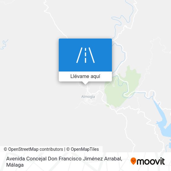 Mapa Avenida Concejal Don Francisco Jiménez Arrabal