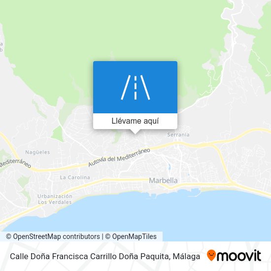 Mapa Calle Doña Francisca Carrillo Doña Paquita
