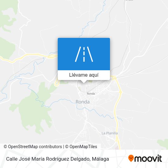 Mapa Calle José María Rodríguez Delgado