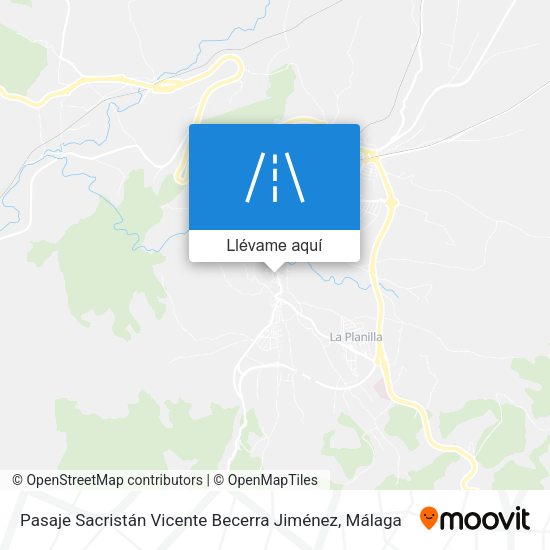 Mapa Pasaje Sacristán Vicente Becerra Jiménez