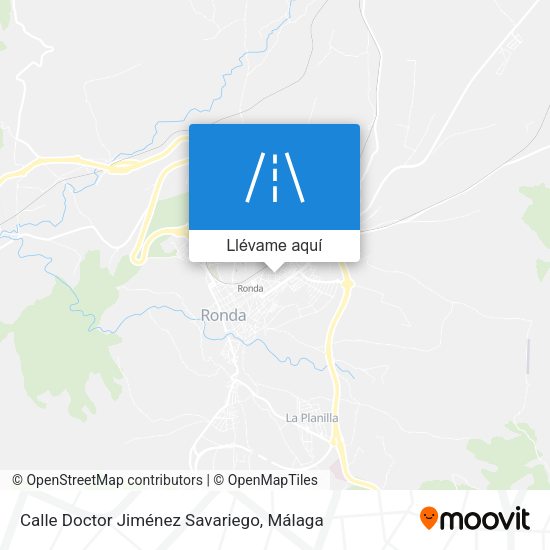 Mapa Calle Doctor Jiménez Savariego