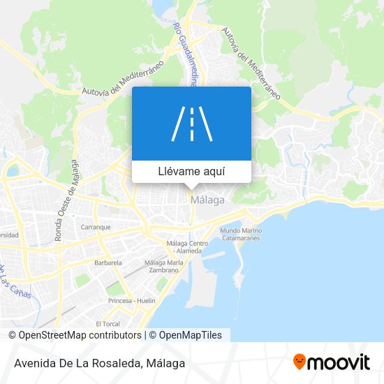 Mapa Avenida De La Rosaleda