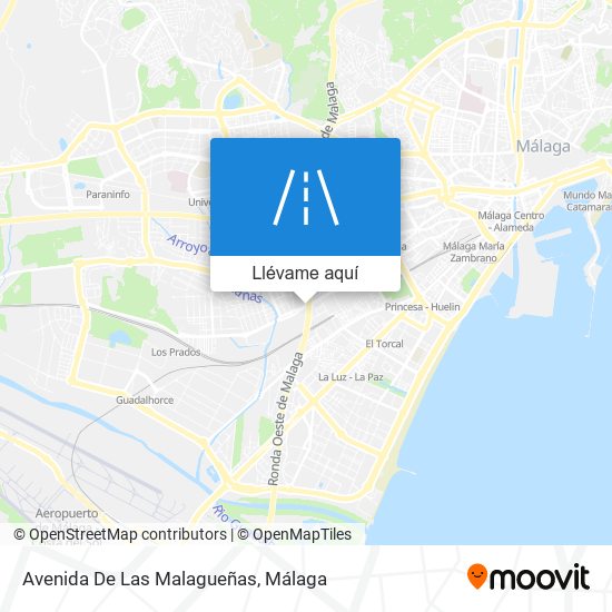Mapa Avenida De Las Malagueñas