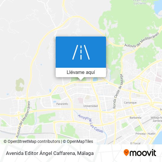 Mapa Avenida Editor Ángel Caffarena