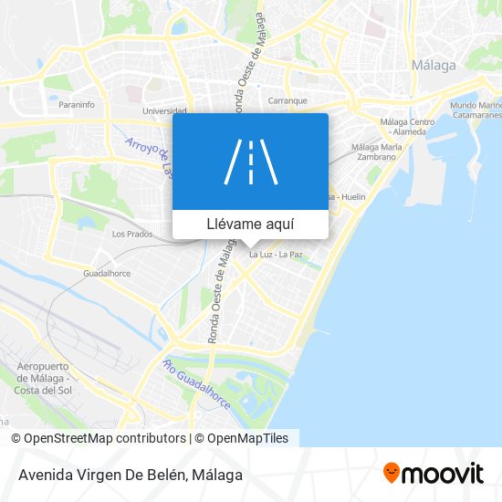 Mapa Avenida Virgen De Belén