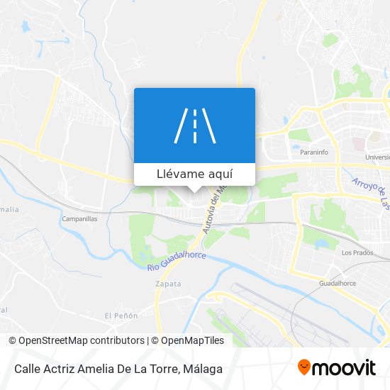 Mapa Calle Actriz Amelia De La Torre