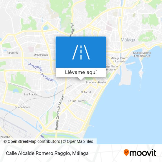 Mapa Calle Alcalde Romero Raggio