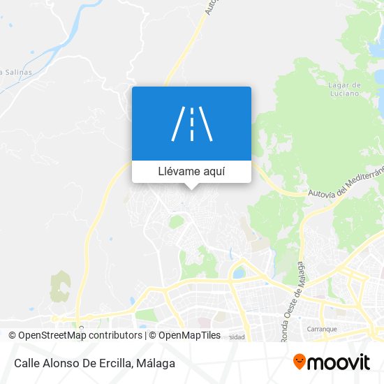 Mapa Calle Alonso De Ercilla